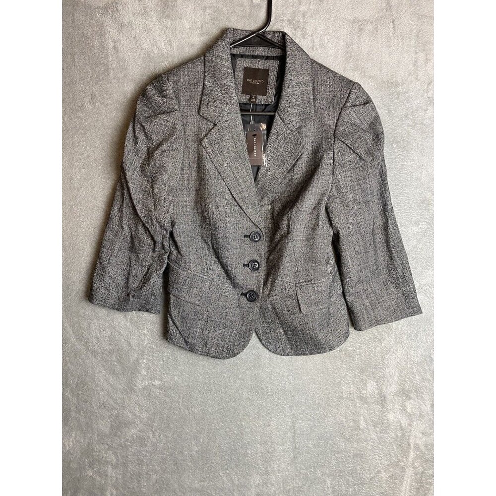 The Limited Collection Womens Large Gray Blazer Jacket New